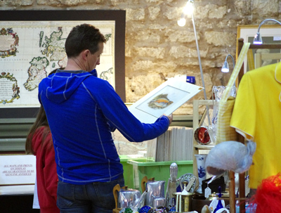 Browsing at the Cirencester Antiques & Collectables Market